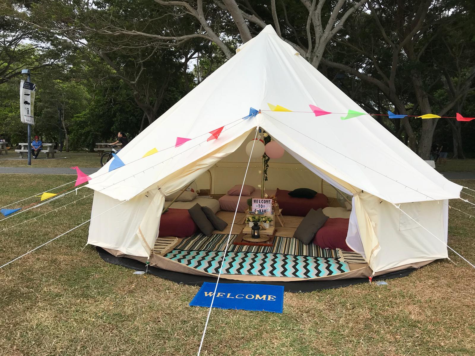 Glamping kaki-Singapore-Superior Large Bell Tent Review: Unique Stay in Singapore